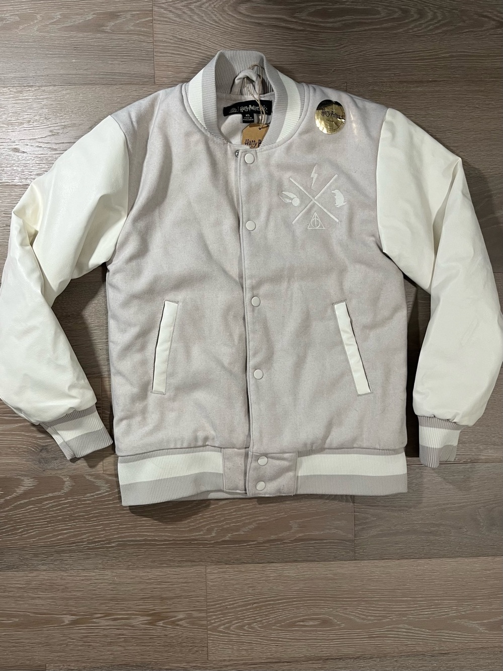 Rare Harry Potter Chicago Store Exclusive White Varsity Jacket XS